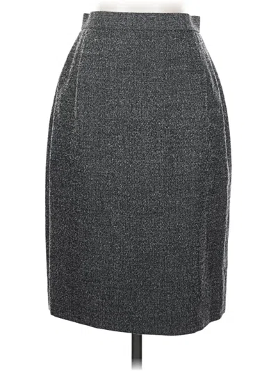 Pre-owned Nordstrom Wool Skirt In Gray