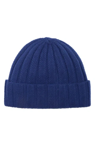 Nordstrom Woold & Cashmere Rib Beanie In Blue