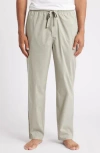 Nordstrom Woven Pajama Pants In Green Clay -white