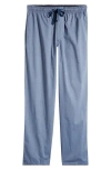 Nordstrom Woven Pajama Pants In Navy Denim- White