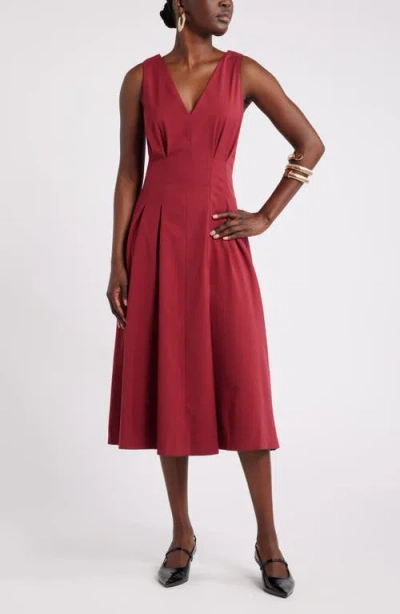 Nordstrom X Harlem's Fashion Row X Harlem's Fashion Row House Of Aama Elsi Reversible Godet Dress In Red Tibetan