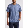 Nordstrom X Harlem's Fashion Row House Of Aama Etched T-shirt In Blue Indigo Washed Stripe