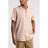 Nordstrom X Harlem's Fashion Row House Of Aama Hatch Camp Shirt In Ivory- Orange Batik Checks