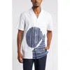 Nordstrom X Harlem's Fashion Row House Of Aama Hatch Camp Shirt In White- Navy Batik Graphic
