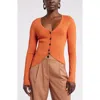 Nordstrom X Harlem's Fashion Row House Of Aama Uptown Cardigan In Orange