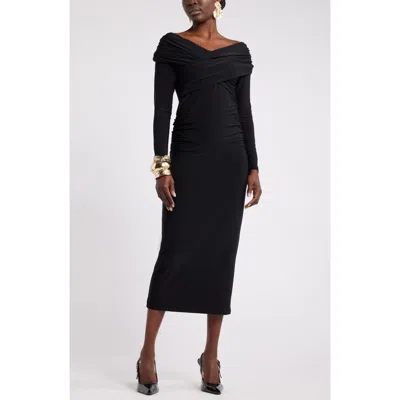 knee length dresses for ladies Pre-Loved Nordstrom Charles Henry, Women's Tiered Midi Dress, Black, Size M  – Elle & Beck