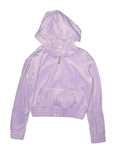 Pre-owned Nordstrom Kids' Zip Up Hoodie In Purple
