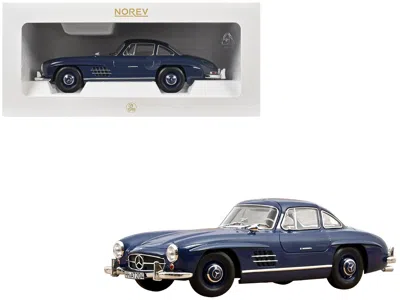 Norev 1954 Mercedes-benz 300 Sl Blue 1/18 Diecast Model Car By