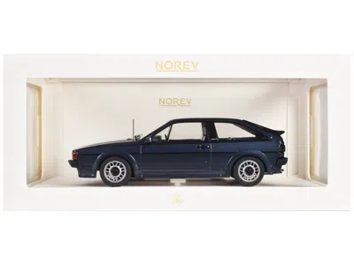 Norev 1987 Volkswagen Scirocco Scala Helios Blue Metallic 1/18 Diecast Model Car By