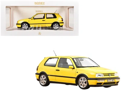 Norev 1994 Volkswagen Golf Gti Color Concept Yellow 1/18 Diecast Model Car By