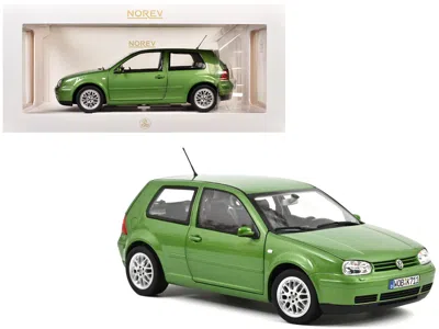 Norev 1998 Volkswagen Golf Gti Green Metallic 1/18 Diecast Model Car By