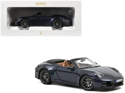 Norev 2024 Porsche 911 Carrera S Cabriolet Yachting Blue Metallic 1/18 Diecast Model Car By