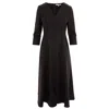 Noria Anis Women's Zenith Fit And Flare Midi Dress In Black In Black