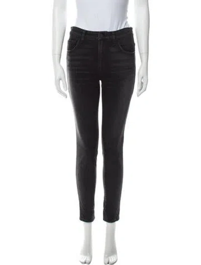 Pre-owned Norisol Ferrari Mid-rise Skinny Leg Jeans In Black