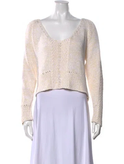 Pre-owned Norisol Ferrari V-neck Sweater In Neutral