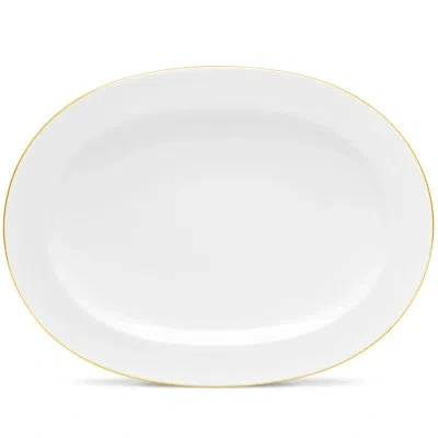 Noritake Accompanist Oval Platter, 14" In White