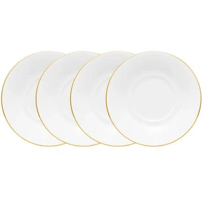 Noritake Accompanist Saucers, 6" In White