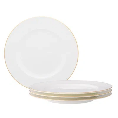 Noritake Accompanist Set Of 4 Salad Plates, 8-1/2" In White