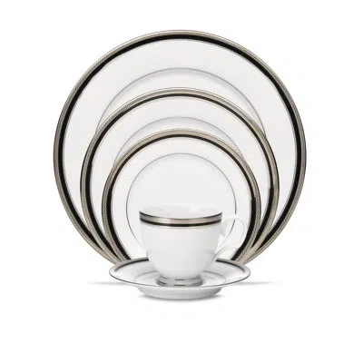 Noritake Austin Platinum 5-piece Place Setting, Service For 1 In White