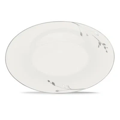 Noritake Birchwood Butter Dish, 8" In White