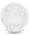 Noritake Dinnerware Birchwood Collection In White Platinum