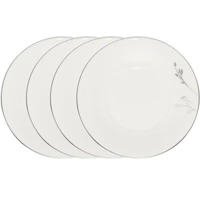 Noritake Birchwood Set Of 4 Saucers, 6" In White
