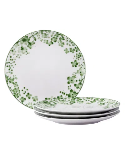 Noritake Bloomington Road 8.25" Set Of 4 Salad Plates, Service For 4 In Green