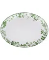 Noritake Bloomington Road Oval Platter, 14" In Green