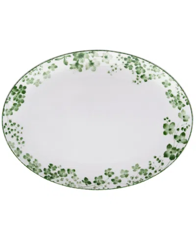 Noritake Bloomington Road Oval Platter, 14" In Green