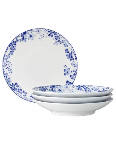 Noritake Bloomington Road Pasta Bowl, Set Of 4, Service For 4 In Blue