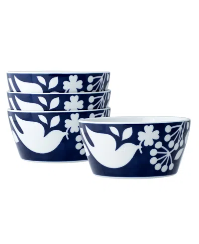 Noritake Bluefjord Set Of 4 Cereal Bowls