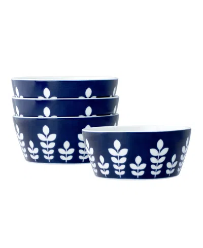 Noritake Bluefjord Set Of 4 Fruit Bowls