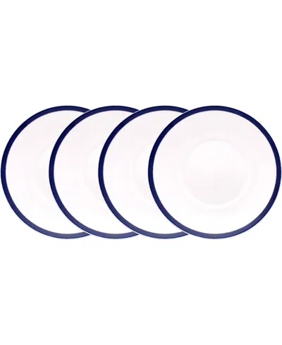 Noritake Bluefjord Set Of 4 Saucers