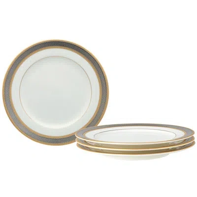Noritake Brilliance Bread & Butter/appetizer Plates, 6-1/2" In White;gold;platinum