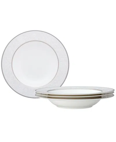 Noritake Brocato Set Of 4 Soup Bowls In Gray