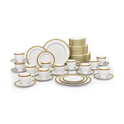 Noritake Charlotta 60-piece Dinnerware Set, Service For 12 In Gold