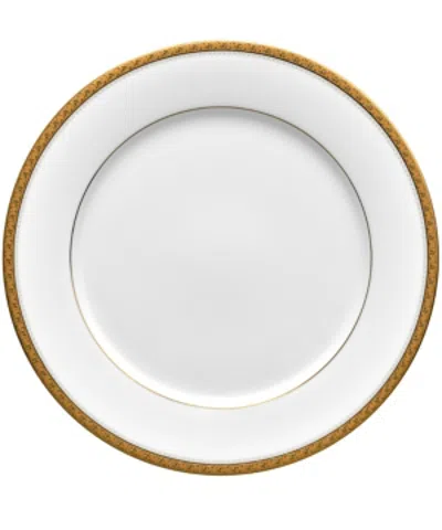 Noritake Charlotta Gold Dinner Plate In Gold White