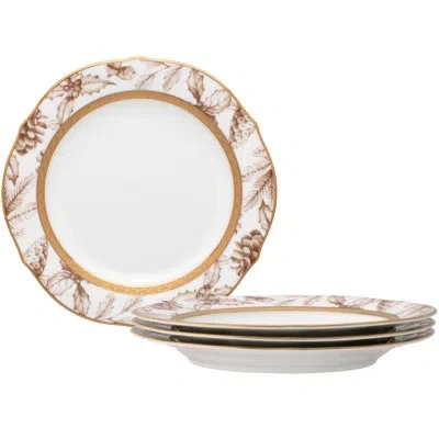 Noritake Charlotta Gold Holiday Harvest Accent Plates, 9"