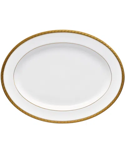 Noritake Charlotta Gold Oval Platter, 14"
