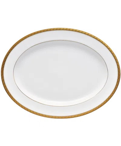 Noritake Charlotta Gold Oval Platter, 16"