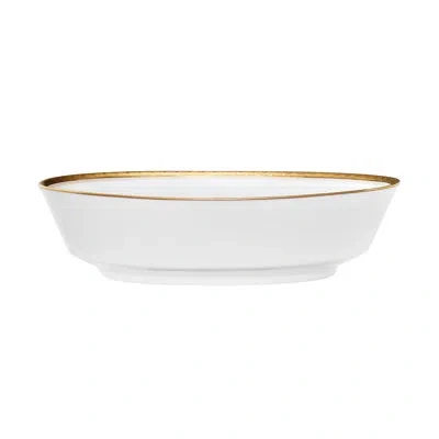 Noritake Charlotta Oval Vegetable Bowl, 9-3/4", 32 Oz. In Gold