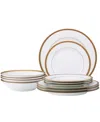 Noritake Charlotta Platinum 12 Piece Set, Service For 4 In Gold