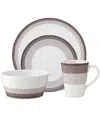 Noritake Colorscapes Canyon Layers 4 Piece Coupe Place Setting In Canyon
