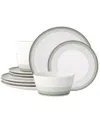 Noritake Colorscapes Layers 12 Piece Coupe Dinnerware Set In Sage