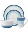 Noritake Colorscapes Layers 4 Piece Coupe Place Setting In Sky