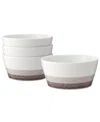 Noritake Colorscapes Layers Cereal Bowl Set Of 4 In Brown