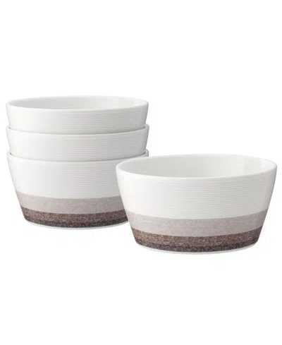 Noritake Colorscapes Layers Cereal Bowl Set Of 4 In Brown