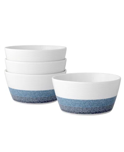 Noritake Colorscapes Layers Cereal Bowl Set Of 4 In Navy