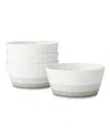 Noritake Colorscapes Layers Cereal Bowl Set Of 4 In Sage