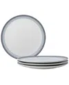 Noritake Colorscapes Layers Coupe Dinner Plate Set Of 4, 11" In Ash